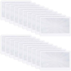 30 шт. ультратонкие закладки для увеличительных линз из ПВХ, прямоугольные