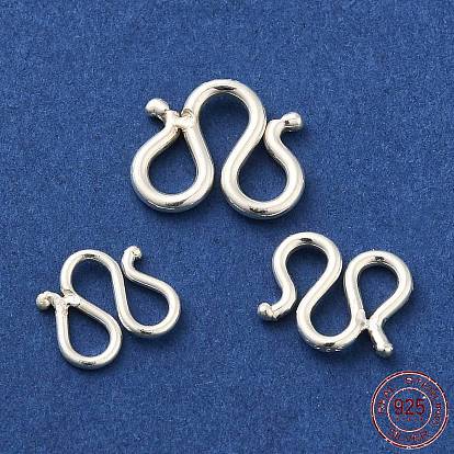 925 Sterling Silver W Shape Clasps