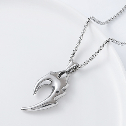 Винтажные кулоны в виде племенного пламени, 304 украшения из нержавеющей стали для мужчин и женщин