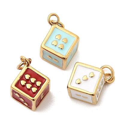 304 нержавеющей стальной эмали подвески, амулеты в кости, ионное покрытие (ip), реальный 18 k позолоченный, с целью перехода в кольце