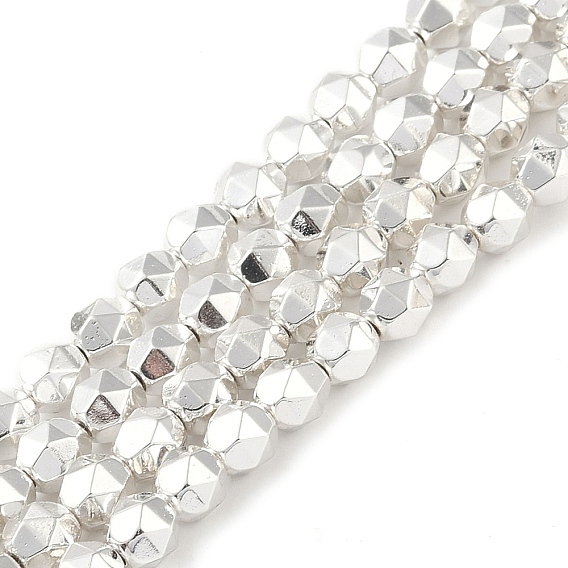 Гальванические нити из синтетических немагнитных гематитовых бусин, звезды вырезать круглые бусы, граненые