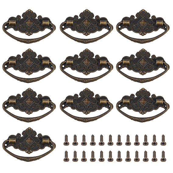 SUPERFINDINGS Zinc Alloy Handle, with Screw, Jewelry Box Accessories