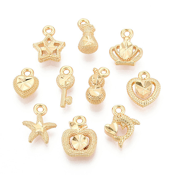 Латунь прелести, долговечный, без никеля , реальный 18 k позолоченный