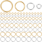 900 piezas 8 estilos 304 anillos de salto de acero inoxidable, anillos del salto abiertos, conectores de metal para la fabricación de joyas de bricolaje y accesorios de llavero