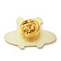 Animal Enamel Pins, Light Gold Alloy Brooches, Mouse/Cat/Fox/Rabbit
