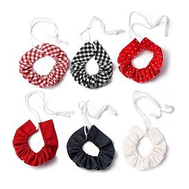 Мини-воротничок из ткани для пошива кукольной одежды