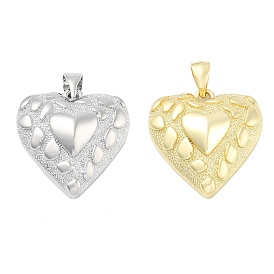 Латунные подвески, сердце прелести, стойки покрытие, без свинца и без кадмия, долговечный