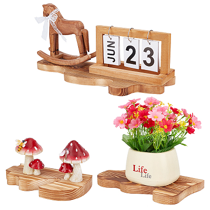 Настенная полка для хранения из древесины облачного дерева, настенная полка