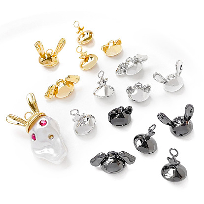 Латунный кубок жемчужный колышек, за половину пробурено бисера