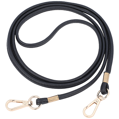 1Ремни для сумок из черной искусственной кожи, Сплав с застежками