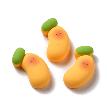 Opaque Resin Cabochons, Banana