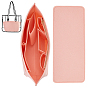 Felt Organizer Insert, with Alloy Zipper, Felt Bag Organizer, Handbag & Tote Shaper