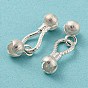 925 Sterling Silver S-Hook Clasps, with Bead Tip