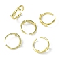 Rack Plating Brass Knot Open Cuff Ring, Lead Free & Cadmium Free