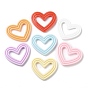 Cabochons décodés en résine opaque, cœur