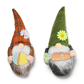 Cloth Faceless Doll, Gnome Figurines Display Decorations, Showcase Adornment for Easter