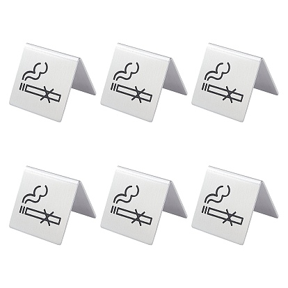 201 Stainless Steel Hotel Resturant Table Warning Signs