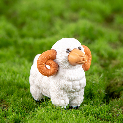 PVC Sheep Figurines Display Decorations, Micro Landscape Garden Decoration
