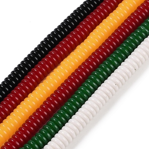 Cмола бисер нитей, имитация драгоценных камней, рондель