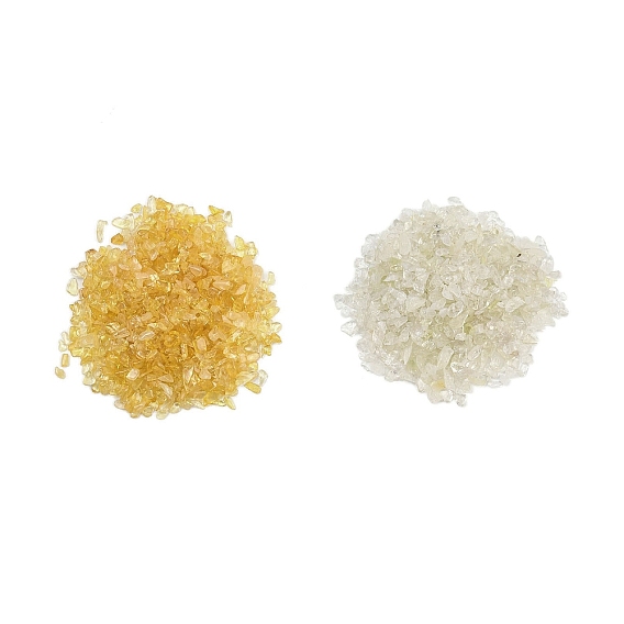 Натуральные желтые кварцевые бусины, бусины без отверстий , чип