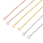 1.5мм латунный кабель цепочка изготовление ожерелья, с 304 из нержавеющей стали омара застежками, без свинца и без кадмия, долговечный, стойки покрытие