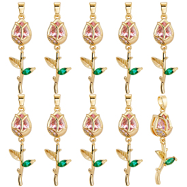 10 кулоны из латуни с микрочастицами и кубическим цирконием., 