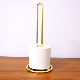 Nordic gold metal wrought iron desktop paper towel holder dining room living room toilet roll paper holder storage rack