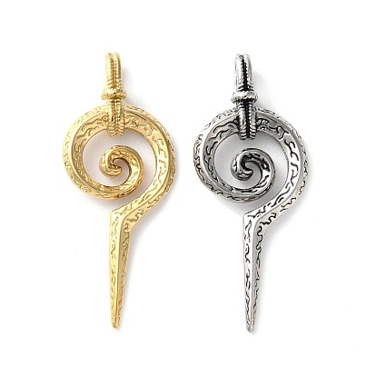 304 подвески из нержавеющей стали, спиральный символ-талисман