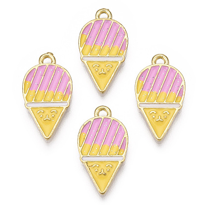 Zinc Alloy Enamel Pendants, Ice Cream