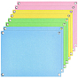 8pcs 4 colores tablero de anuncios rectangular de fieltro con ojales de aleación, para notas, organización de fotos y mensajes, Platino