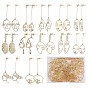 DIY Abstract Face Drop Earring Making Kit, Including Alloy Pendants & Links, Iron Ball Stud Earring Findings, Brass & Plastic Ear Nuts