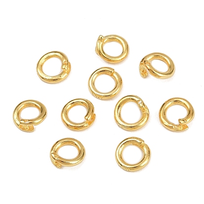 925 Защелкивающиеся соединительные кольца из стерлингового серебра, открытый круг