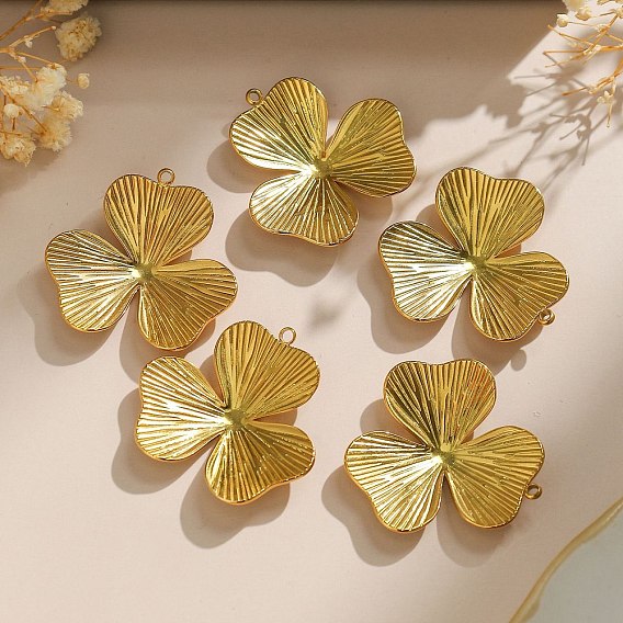 304 подвески из нержавеющей стали, ирландские прелести, амулет в виде клевера