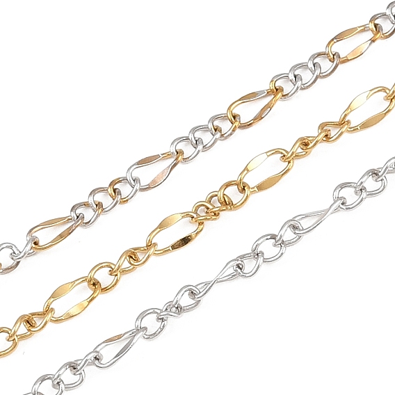 304 из нержавеющей стали Figaro цепи, ионное покрытие (ip), пайки, с катушкой