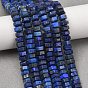Natural Lapis Lazuli Beads Strands, Hexagonal Heishi Beads