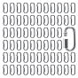 Carbon Steel Locking Carabiner, Oval