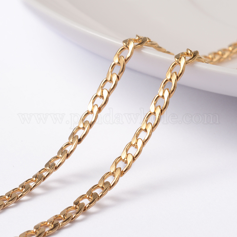 China Factory Ion Plating(IP) 304 Stainless Steel Cuban Link Chains