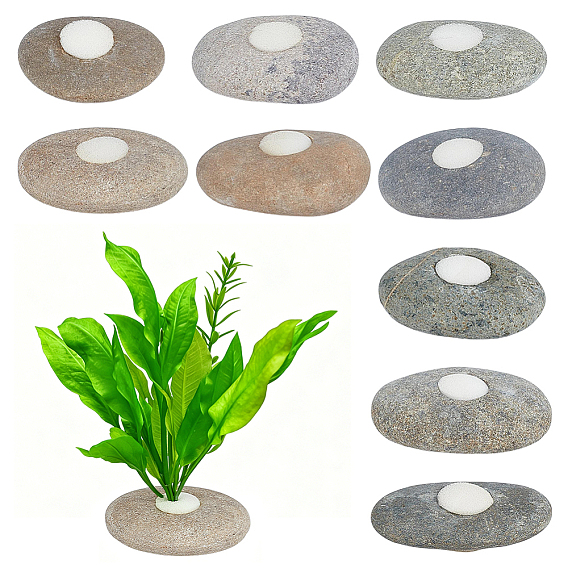 10Lot de galets décoratifs pour aquarium