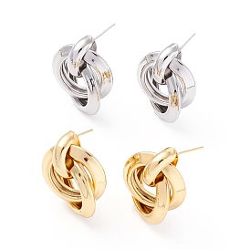 Interlocking Rings Dangle Stud Earrings for Women