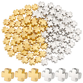 120шт 2 цвета бусины из сплава, крошечный крест