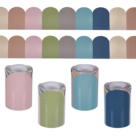 4шт. бумажных наклеек для доски объявлений, Декоративные бордюры для оформления школьных классов