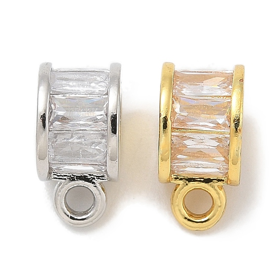 Покрытие стойки латунь микро паве прозрачный кубический цирконий трубы поручни, долговечный, без свинца и без кадмия