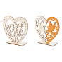 2 Sets 2 Style Density Board Display Decorations, Valentine's Day, Ornament Gift, Heart