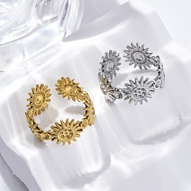 Солнце 304 компоненты открытого кольца манжеты из нержавеющей стали, установка кольца со стразами, ионное покрытие (ip)