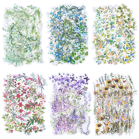 120шт. 6 стили цветочные декоративные наклейки для домашних животных, для diy scrapbooking