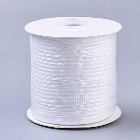 Nylon Ribbons, with Sparkle Metallic Cord, for Gift Package, Party Wedding Decoration