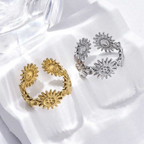 Солнце 304 компоненты открытого кольца манжеты из нержавеющей стали, установка кольца со стразами, ионное покрытие (ip)