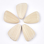 Des perles en bois naturel, triangle