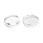 Transparent Glass Cabochons, Double-Side Flat Round