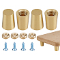 8 Bolsas para patas de muebles de latón, cono